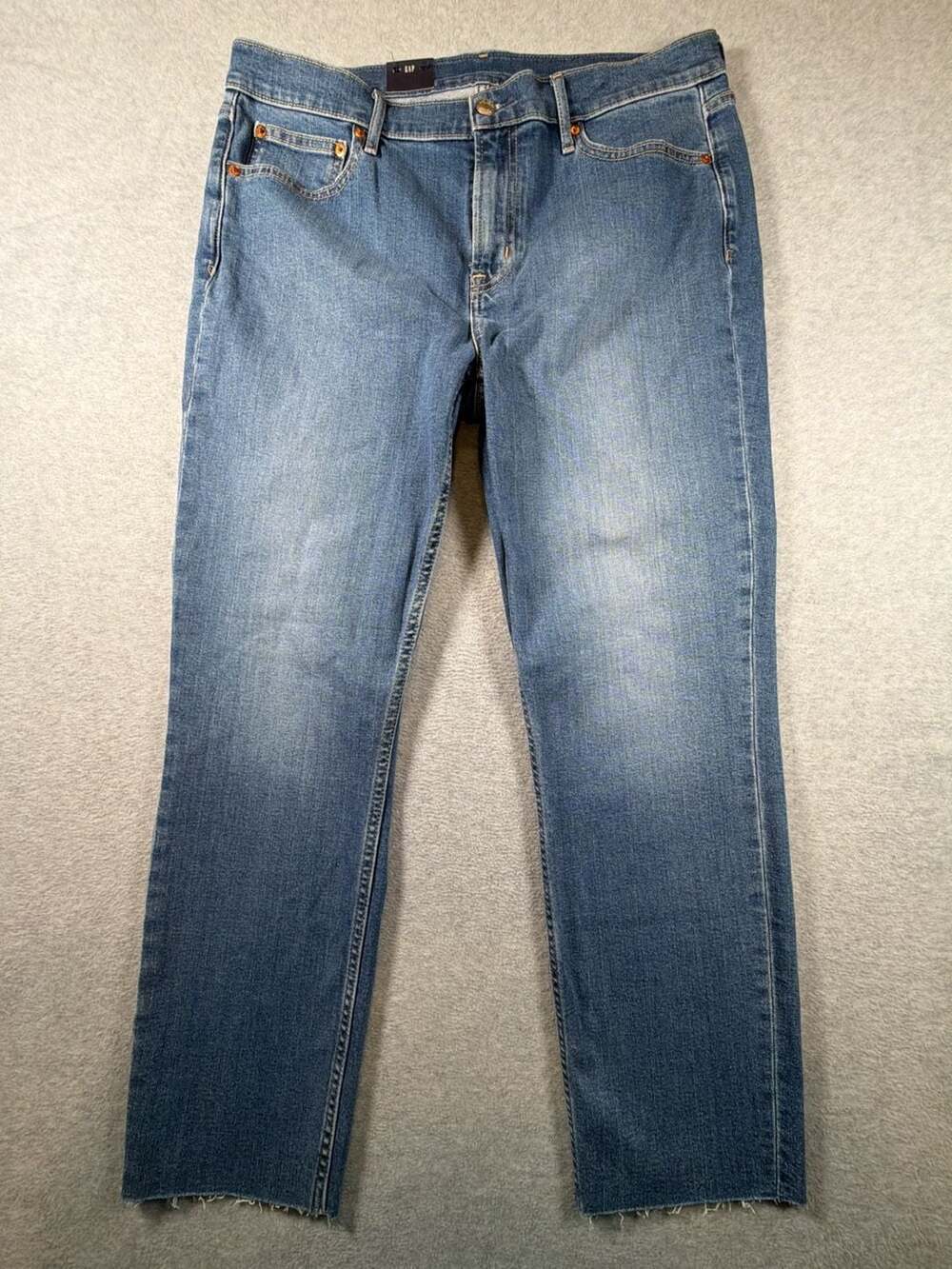Gap Vintage Slim Mid Rise Raw Hem Jeans Size 32 / 14R